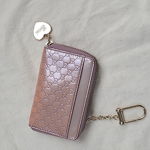 GUCCI Micro Guccissima Zip Wallet w/Zipper Pull - Picture 14 of 15